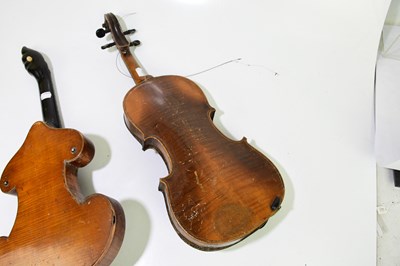 Lot 1017 - An unusual German violin/zither (bowed zither)...