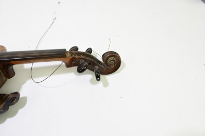 Lot 1017 - An unusual German violin/zither (bowed zither)...