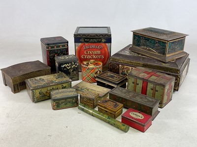 Lot 30 - A quantity of various tins, including examples...