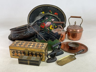 Lot 137 - A quantity of assorted metalware, including...
