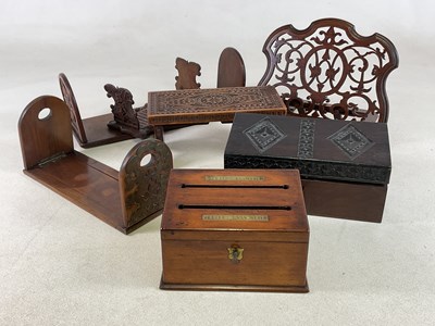 Lot 31 - A 19th century mahogany fretwork folding table...