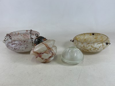 Lot 333 - Light shades, comprising two early 20th...