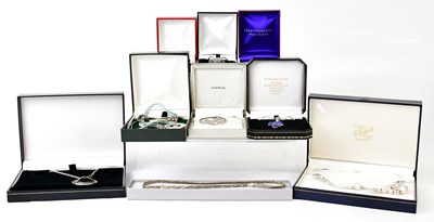 Lot 867 - A group of 925 silver necklaces and pendants,...