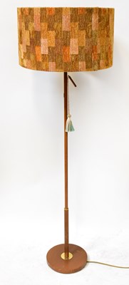 Lot 132A - A mid-20th century teak standard lamp of...