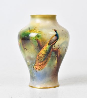 Lot 285A - ROYAL WORCESTER; a vase by Jay Flexmen,...