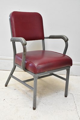 Lot 11 - GLOBE; a mid century industrial office chair,...