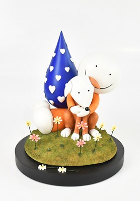 Lot 37 - DOUG HYDE; a cold cast porcelain sculpture,...
