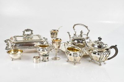 Lot 456 - A collection of electroplated items including...