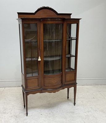 Lot 126 - An Edwardian inlaid mahogany bowfronted...