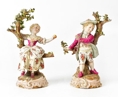 Lot 213 - A pair of 19th century German porcelain...