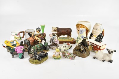 Lot 1733 - An assortment of decorative ceramics including...