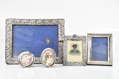 Lot 484 - A Victorian hallmarked silver photograph frame,...
