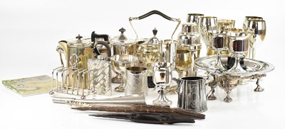 Lot 441 - A large collection of decorative silver plate...