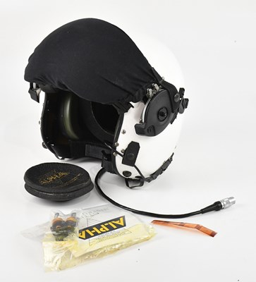 Lot 1294 - A new and unused Alpha Aircrew helmet, white,...