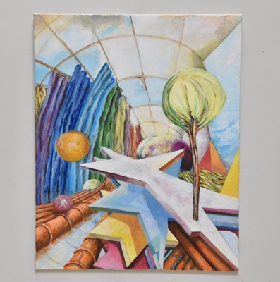 Lot 194 - RICHARD CAFIERO (1945-2024); acrylic on box...