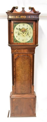 Lot 143 - A 19th century longcase clock of short...