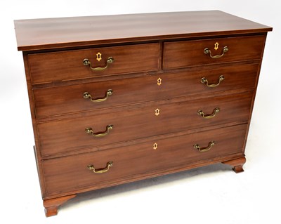 Lot 86 - An early 19th century mahogany chest of two...