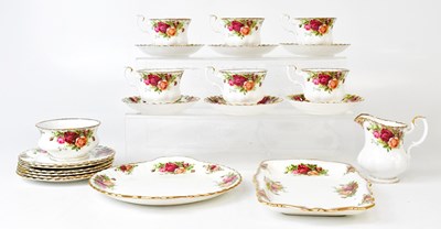 Lot 335 - ROYAL ALBERT; an 'Old Country Roses' part tea...