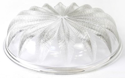 Lot 431 - LALIQUE; a 'Chataignier' relief moulded clear...
