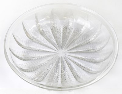 Lot 217 - LALIQUE; a 'Chataignier' relief moulded clear...