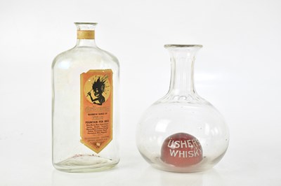 Lot 1335 - USHER'S WHISKY; an advertising glass carafe,...