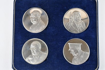 Lot 475 - JOHN PINCHES LTD; a cased set of four sterling...