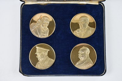 Lot 476 - JOHN PINCHES LTD; a cased set of four sterling...