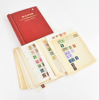 Lot 739 - GREAT BRITAIN STAMPS; an album from 1840 1d...