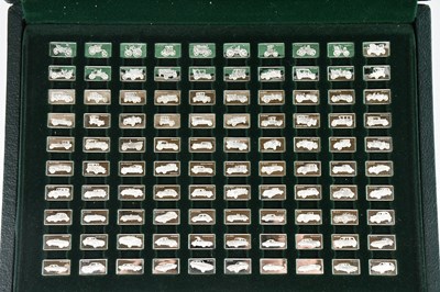 Lot 469 - JOHN PINCHES; the '100 Greatest Cars' silver...