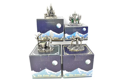 Lot 521 - THE TUDOR MINT; four Myth & Magic figurines...
