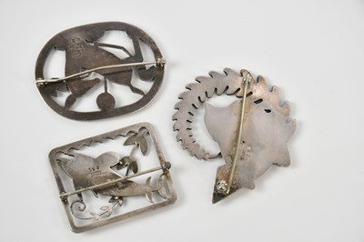 Lot 63 - ARNO MALLINOWSKI FOR GEORG JENSEN; three...