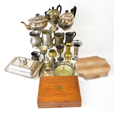 Lot 652 - A quantity of silver-plated items and...