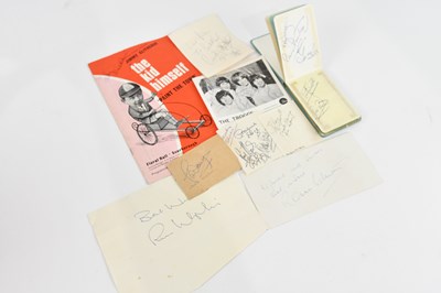 Lot 671 - A quantity of autographs of footballers,...