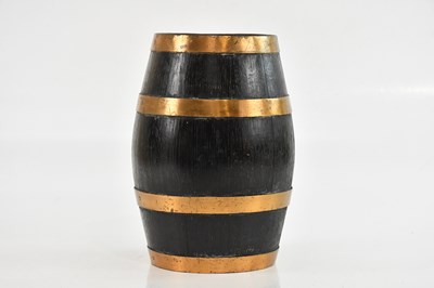 Lot 354 - A coopered barrel, height 26cm.