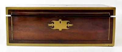 Lot 529 - A late 19th/early 20th century brass-bound and...