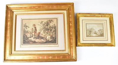 Lot 594 - 18TH CENTURY FRENCH SCHOOL; pen and wash,...