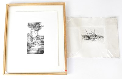 Lot 598 - J. F. VAUCOURT (French); artist proof etching,...