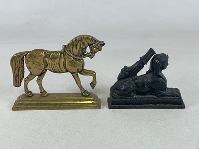 Lot 114 - A 19th century cast iron Egyptian Revival...