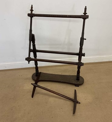 Lot 447 - A mahogany tapestry stand, 100 x 68 x 20cm,...