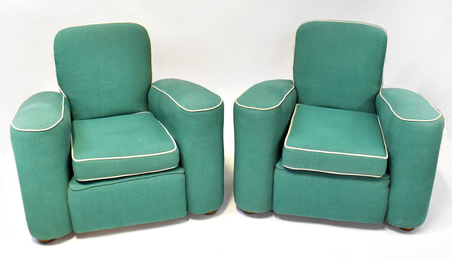 Lot 46 - An Art Deco three-piece suite comprising a...