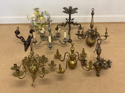 Lot 339 - A quantity of brass and other metal...