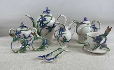 Lot 174 - FRANZ PORCELAIN; hummingbird tea and coffee...