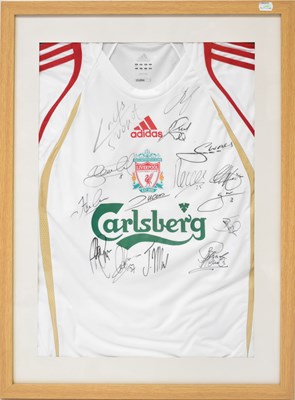 Lot 531 - LIVERPOOL FOOTBALL CLUB; a signed 2007-2008...