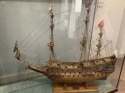 Lot 297 - A scale model, 'The Sovereign of the Sea 1637'...