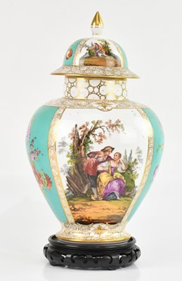 Lot 1705 - AUGUSTUS REX; a large hand painted Continental...
