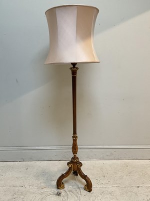 Lot 633 - A French style ornate standard lamp, height...