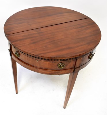 Lot 48 - A 19th century Dutch inlaid demi-lune...
