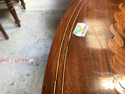 Lot 48 - A 19th century Dutch inlaid demi-lune...