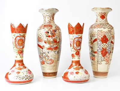 Lot 393 - Two pairs of early 20th century Japanese...