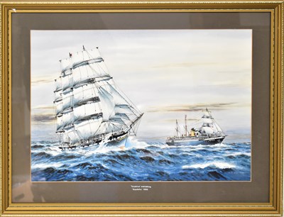Lot 576 - GEORGE P. WISEMAN (1905-1986); watercolour...